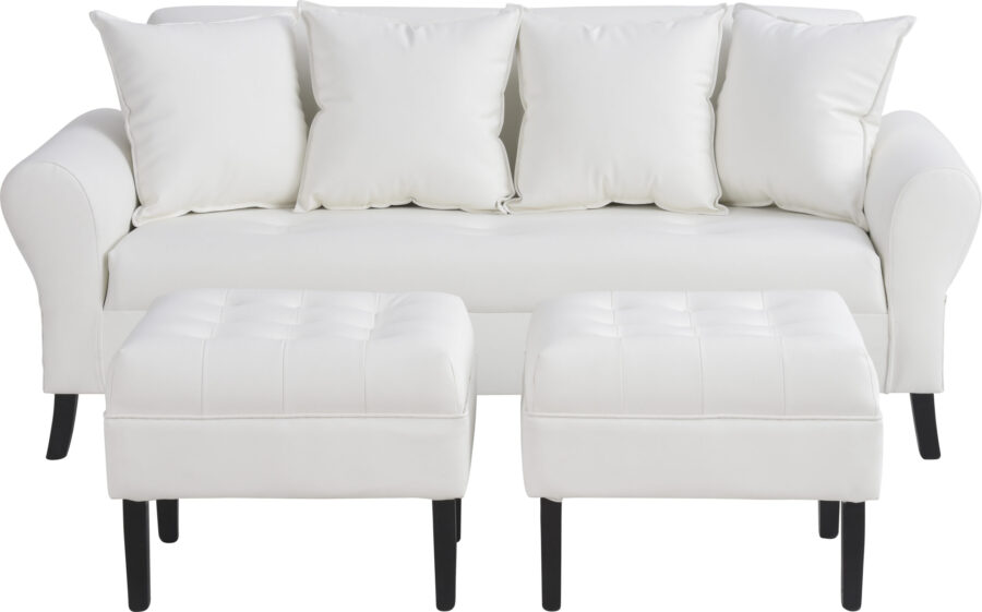 Sofa Lua 3C+ 2 Pouf PU 20