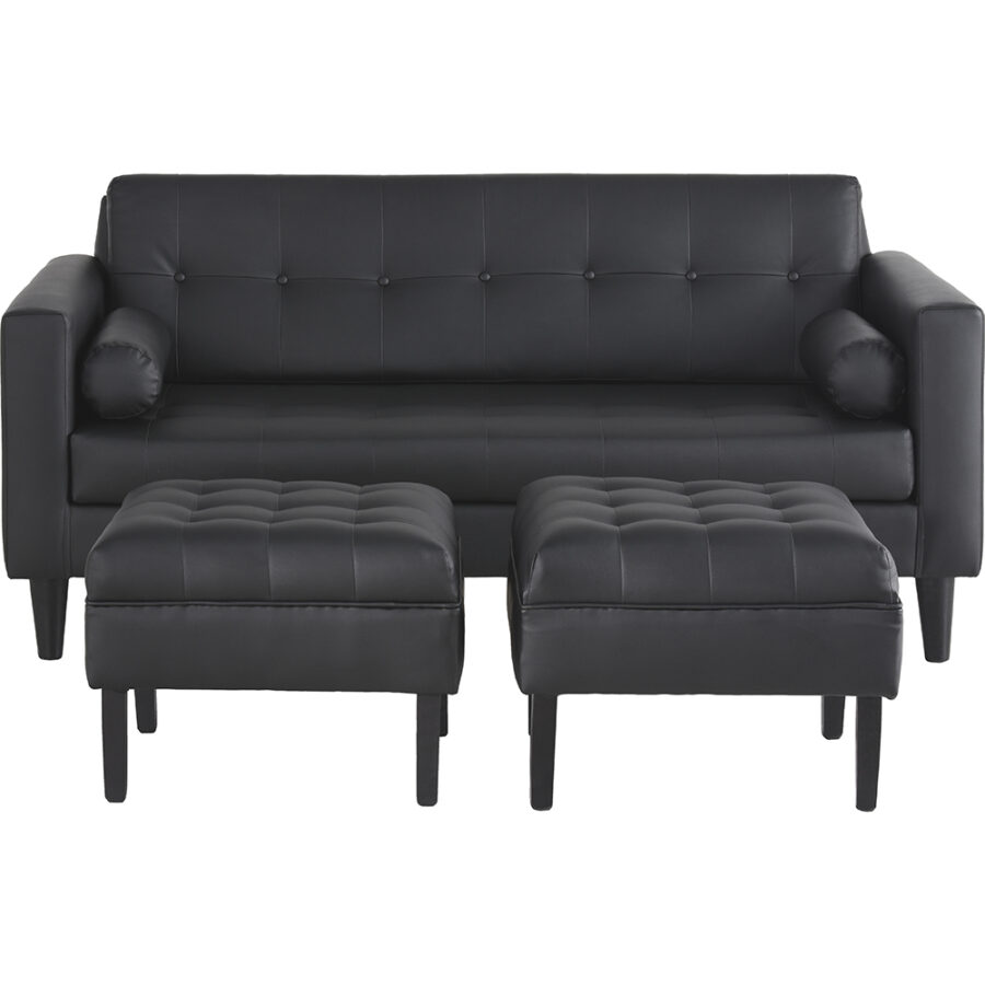 Sofa Retro 3C+2 Pouf PU 00