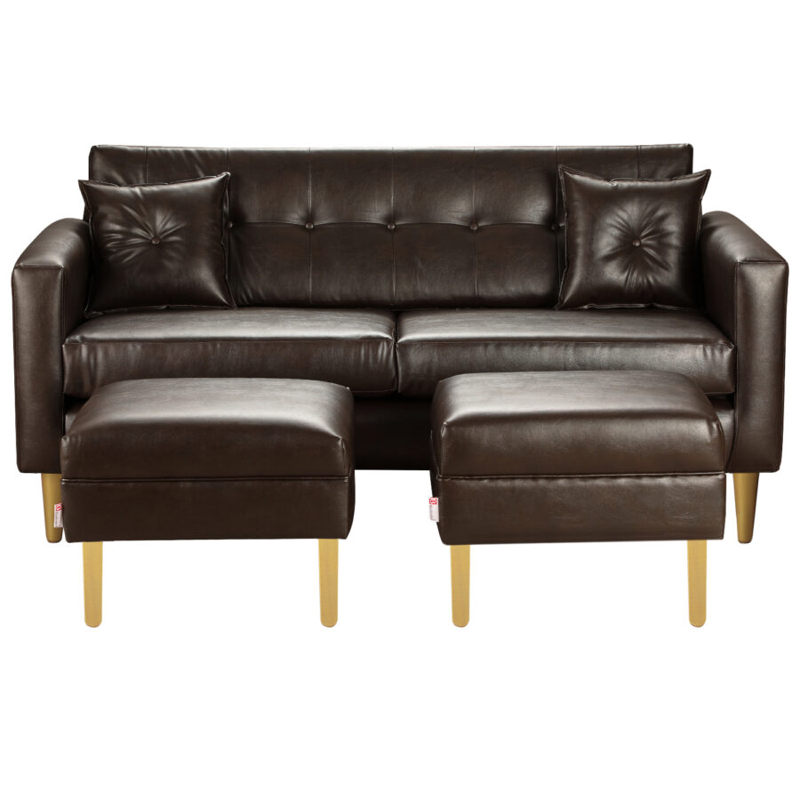 Sofa New Retro 3C+2 Pouf PU 01