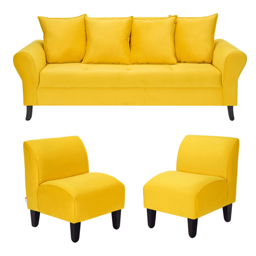 Sofa Lua 3C+ 2 Poltrona Felpa 20