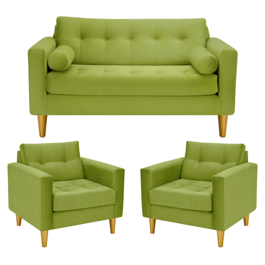 Sofa Retro 2C+1+1 Felpa 01