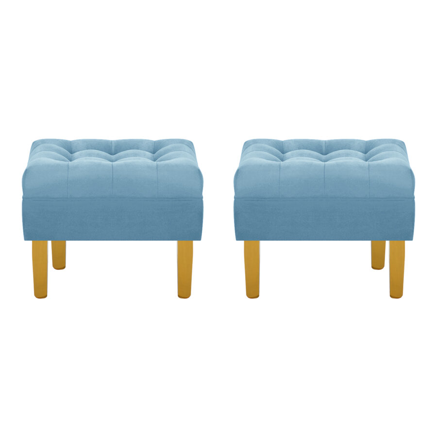 Set Pouf Wood 1C Felpa 01
