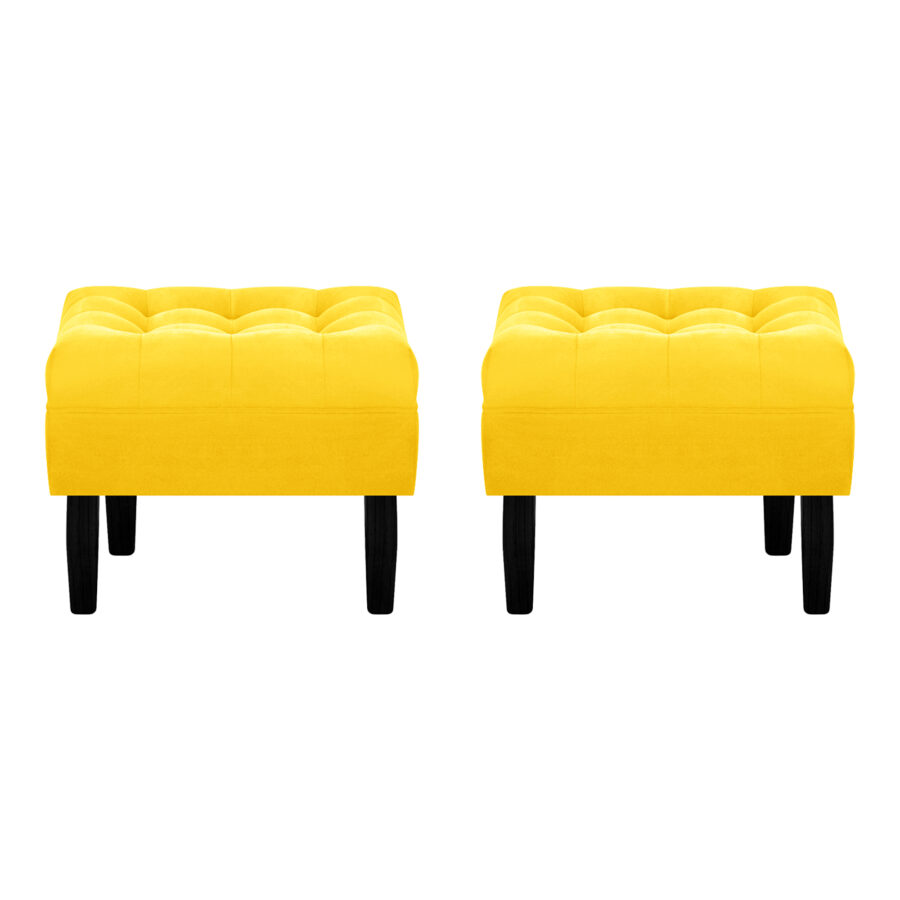 Set Pouf Wood 1C Felpa 00